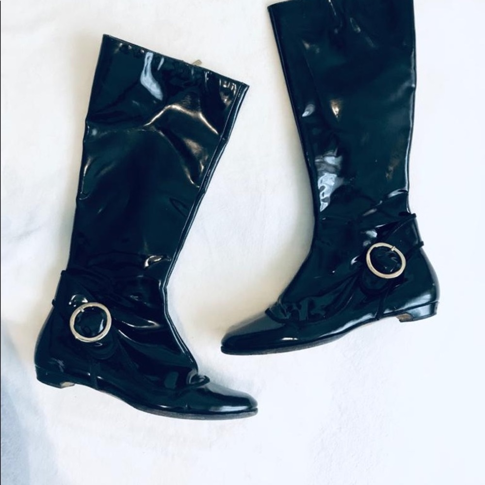 JIMMY CHOO Patent Leather Boots